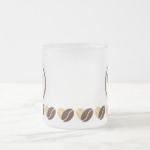 Coffee Bean Mug-editable for Company Gifts フロストグラスマグカップ (中央)