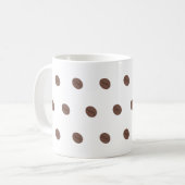 Coffee Bean Pattern Minimalist Design コーヒーマグカップ (正面左)