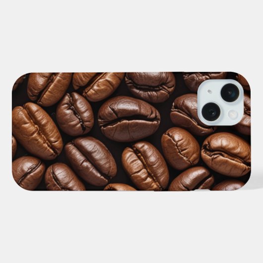 Coffee Bean Phone Case iPhoneケース (裏面横)