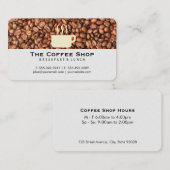 Coffee Bean Pile | Coffee Cup Logo 名刺 (正面/裏面)