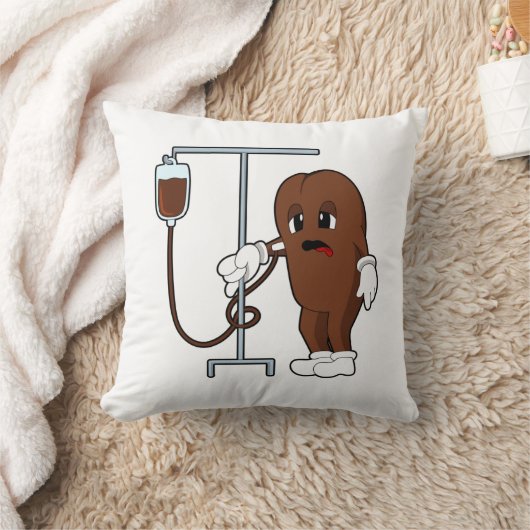 Coffee bean with Coffee pot クッション (ブランケット)