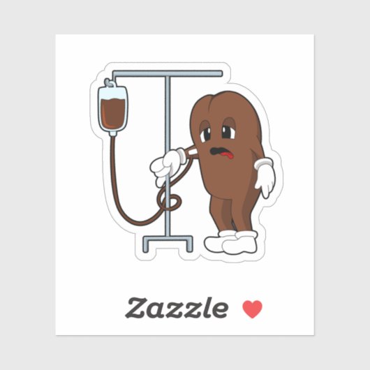 Coffee bean with Coffee pot シール (シート)