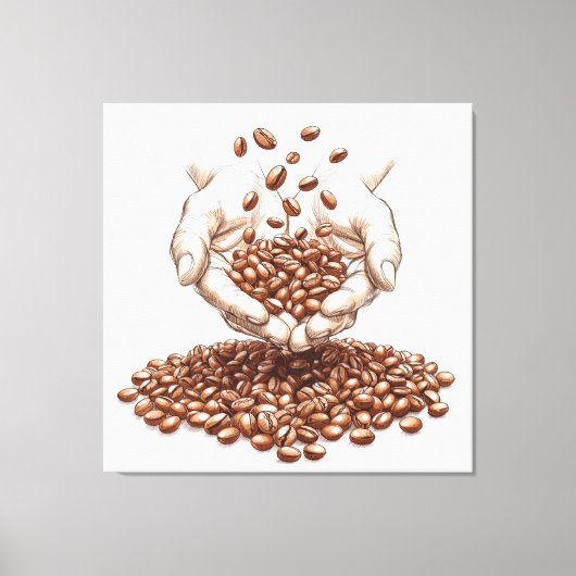Coffee Beans キャンバスプリント (正面)