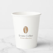 Coffee Beans ペーパカップ – 一緒にコーヒーを 紙コップ (正面)