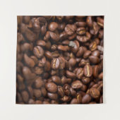Coffee Beans Backgroundabstract, aroma, background タペストリー (正面(横))