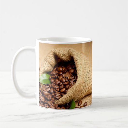 Coffee Beans Bag Sticker – Rustic Coffee Lover  コーヒーマグカップ (左)