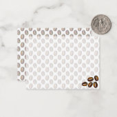 Coffee Beans Blank Note Card ノートカード (正面/裏面インサイチュ)
