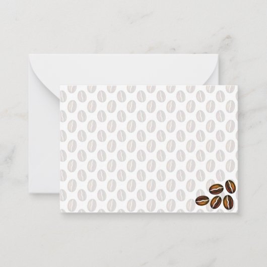 Coffee Beans Blank Note Card ノートカード (正面)
