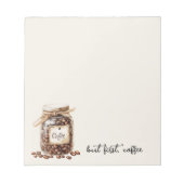 Coffee Beans Jar ノートパッド (正面)