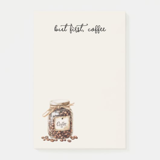 Coffee Beans Jar ポストイット (正面)