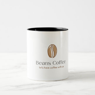 Coffee Beans Mug – Let’s Have a Coffee With Us ツートーンマグカップ