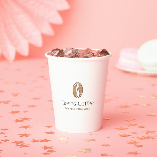 Coffee Beans Paper Cup – Let’s Have a Coffee With  紙コップ (インサイチュ)