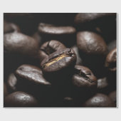 Coffee beans roasted food coffee ラッピングペーパー (フラット)