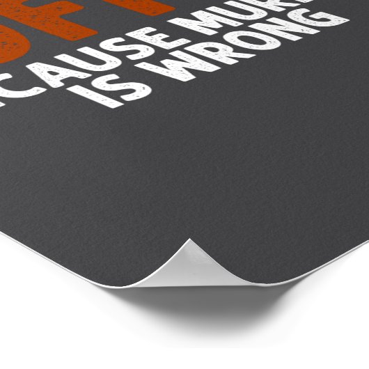 Coffee Because Murder Is Wrong Funny Sarcastic  ポスター (角)