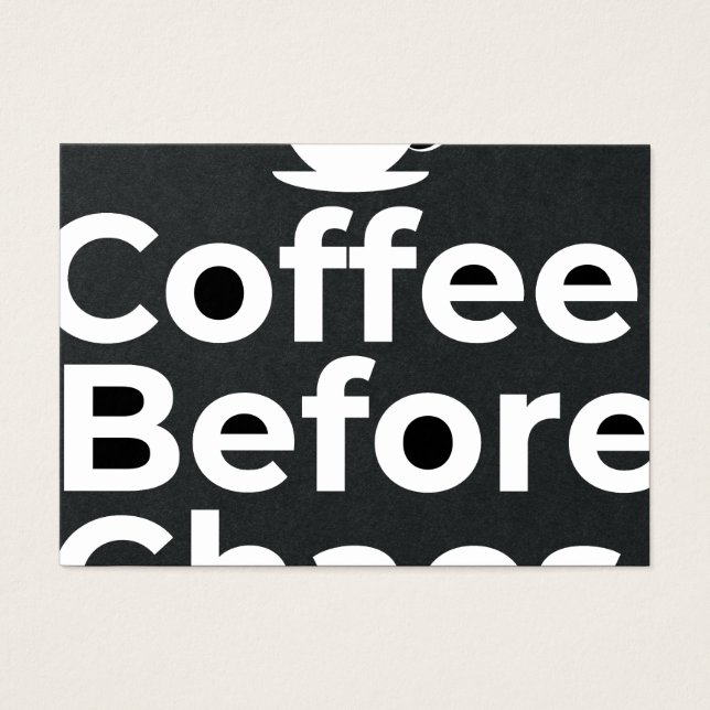 Coffee Before Chaos – Morning Motivation Quote (正面)