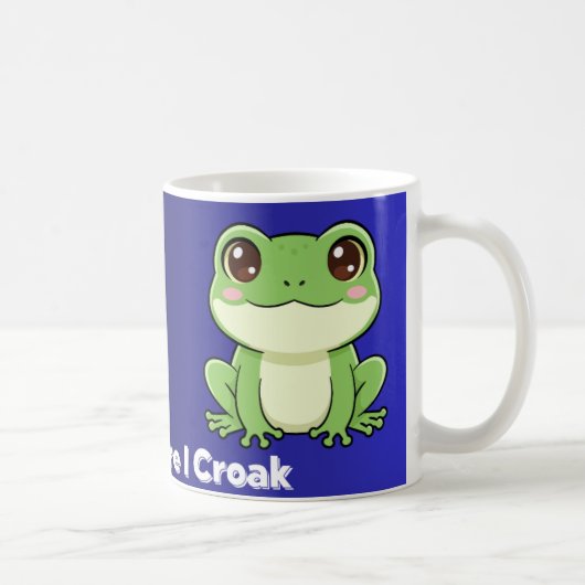 Coffee Before Croak Frog Mug コーヒーマグカップ (右)