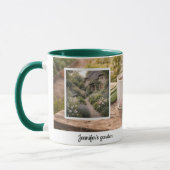 Coffee before gardening morning garden photo mug マグカップ (左)