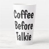 coffee before talkie カフェラテマグ (正面)