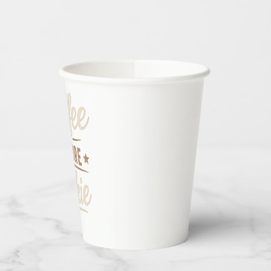 👉 Coffee Before Talkie – Funny Coffee Lover 紙コップ (左)