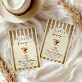 Coffee Beige Espresso Martini Bow Bridal Shower 招待状