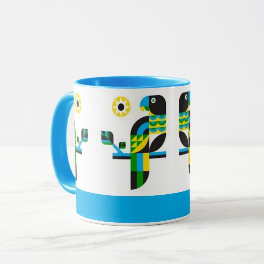 coffee bird mug マグカップ (正面左)