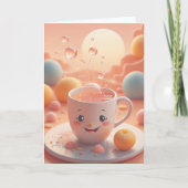 Coffee Birthday Wishes カード (正面)