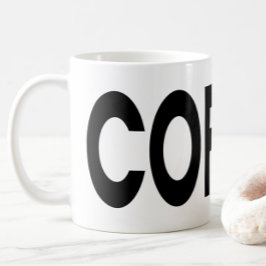 COFFEE Black Typography   コーヒーマグカップ