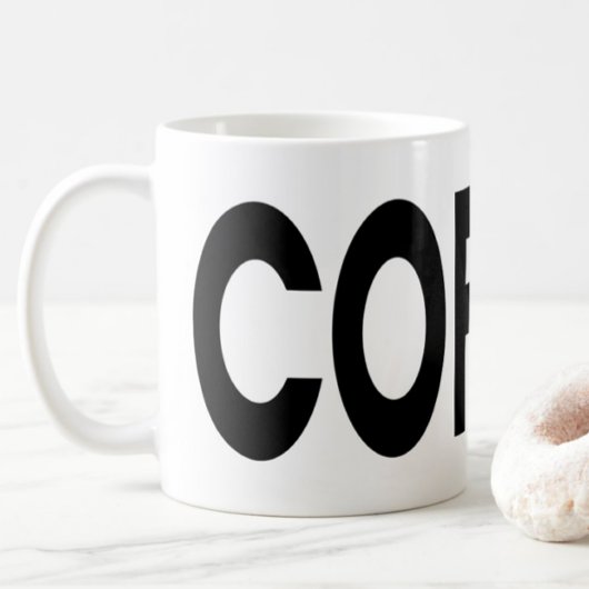 COFFEE Black Typography   コーヒーマグカップ