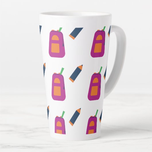 Coffee, books, and a passion for learning. カフェラテマグ (右アングル)