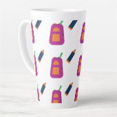 Coffee, books, and a passion for learning. カフェラテマグ (左アングル)