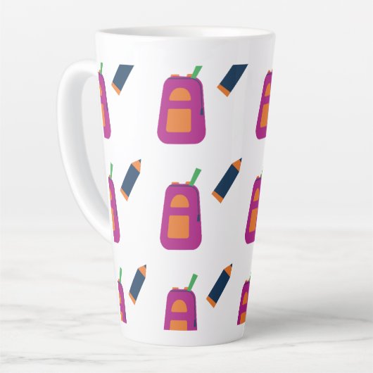 Coffee, books, and a passion for learning. カフェラテマグ (左アングル)