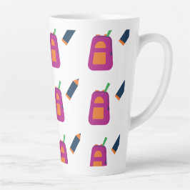 Coffee, books, and a passion for learning. カフェラテマグ