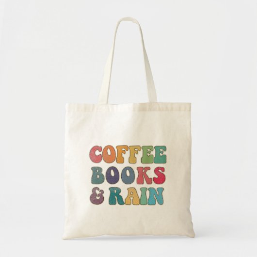 Coffee Books and Rain  トートバッグ (正面)