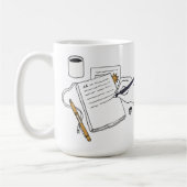 Coffee, Books & Late Nights – Custom Name Mug コーヒーマグカップ (左)