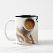 Coffee & Books Mug - Cozy Reading Lover Gift ツートーンマグカップ (左)