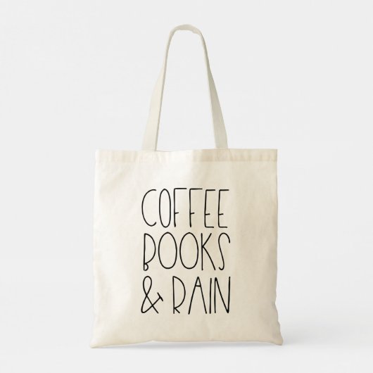 Coffee Books & Rain トートバッグ (裏面)