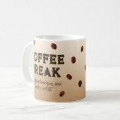 Coffee Break – オリジナルデザイン コーヒーマグカップ (正面左)