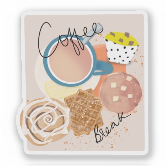 Coffee Break シール (正面)