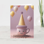 Coffee Break Birthday カード (正面)