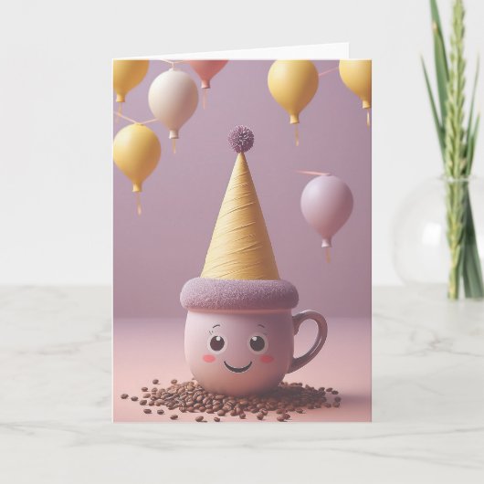 Coffee Break Birthday カード (正面)