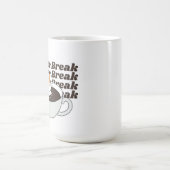 Coffee Break Funny Cat コーヒーマグカップ (中央)