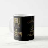 Coffee Break – Great Ideas – ブラックゴールド コーヒーマグカップ (正面左)