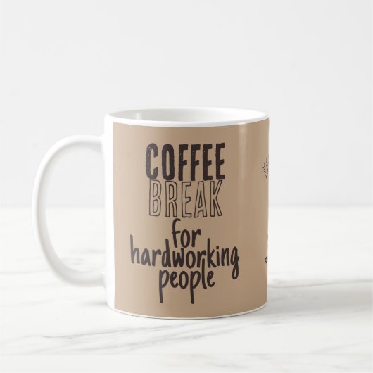 Coffee Break – Great Ideas – ラテベージュ コーヒーマグカップ (左)