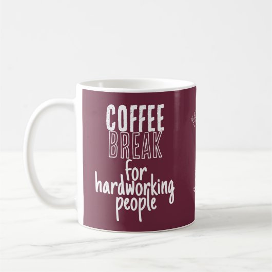 Coffee Break – Great Ideas – ワインレッド コーヒーマグカップ (左)