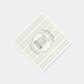 Coffee Brewing Bebe Brunch Neutral Baby Shower スタンダードカクテルナプキン (角)