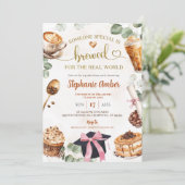 Coffee Brewing Graduation Party Invitation 招待状 (スタンド正面)