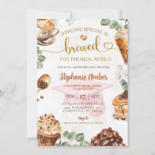 Coffee Brewing Graduation Party Invitation 招待状 (正面)