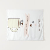 Coffee Bridal Shower タペストリー (正面(横))