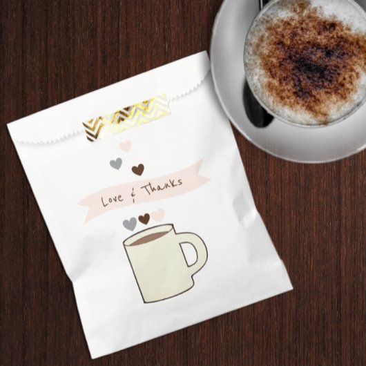 Coffee Bridal Shower フェイバーバッグ