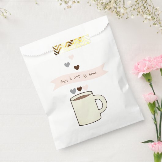 Coffee Bridal Shower Take Home Coffee Beans フェイバーバッグ (封をした状態)